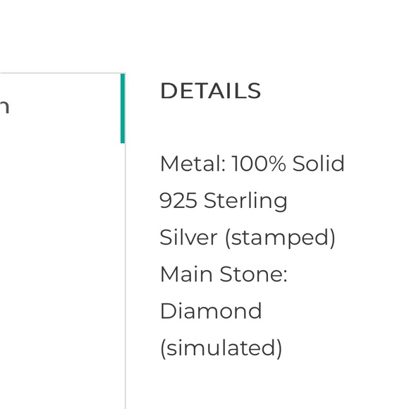 Kaylee Jackson ring size 11 sterling silver diamond (simulated) - Picture 10 of 11